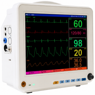 3 3 Monitor Multiparamêtrico ECG + SPO2 + PANI + TEMP + FR