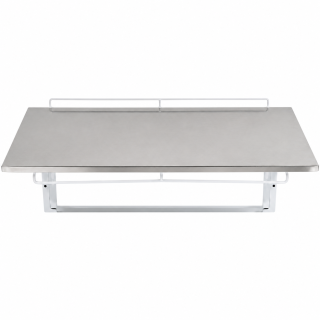 4 Mesa de parede em aço inox
